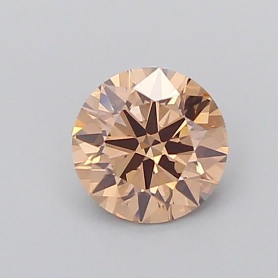 1.29 Ct. Light Brown Round Lab Grown Diamond