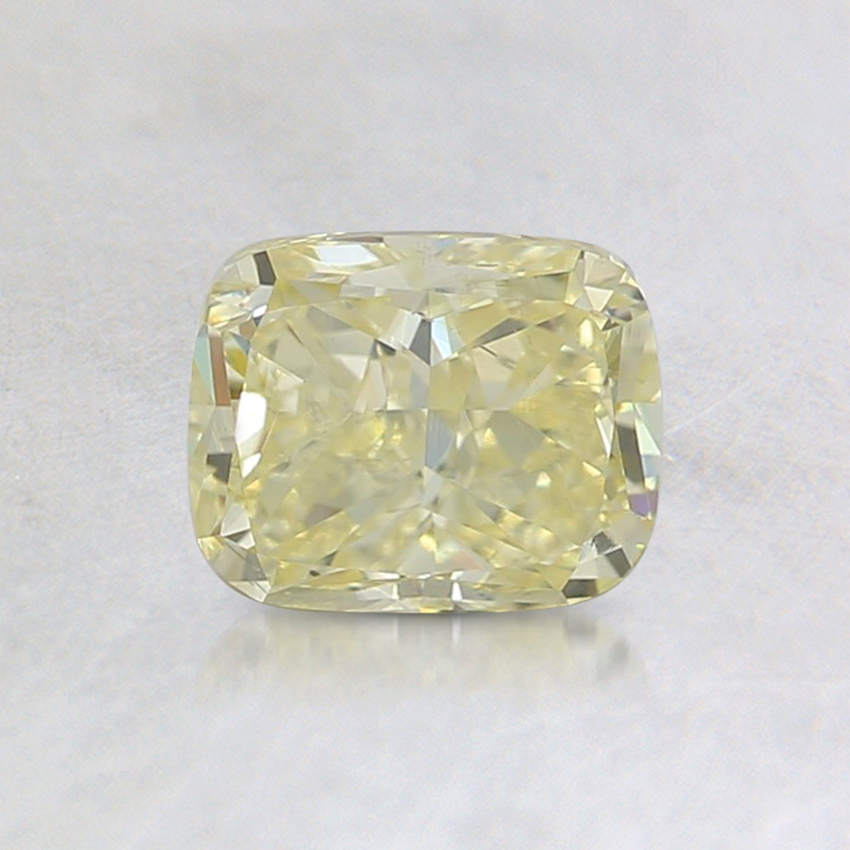 0.80 Ct. Fancy Yellow Cushion Diamond