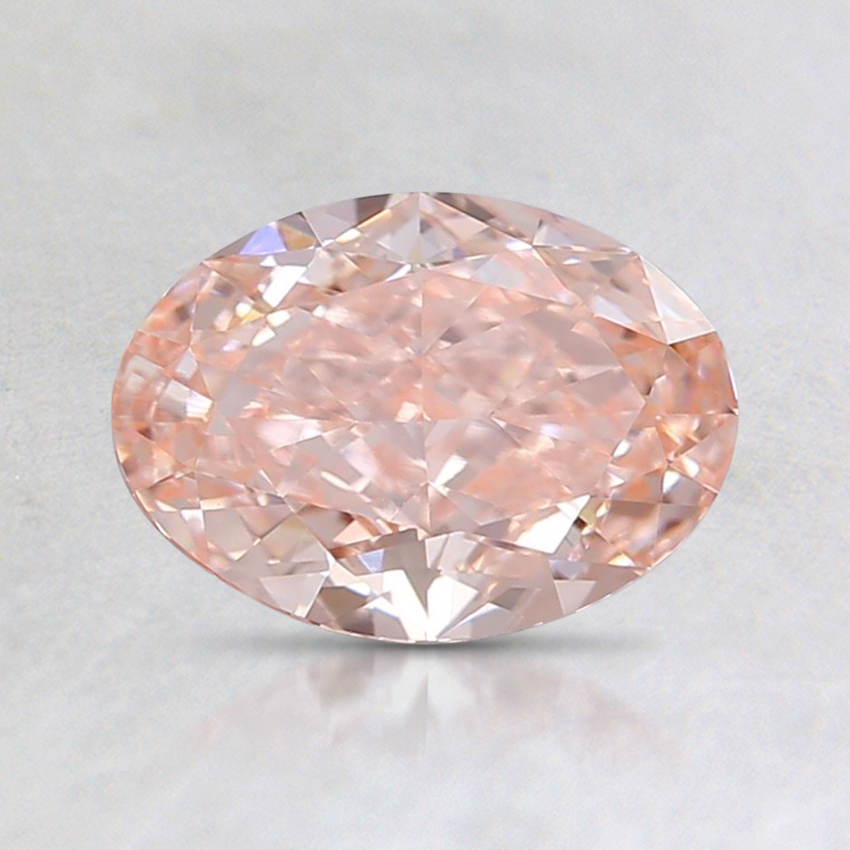 1.02 Ct. Fancy Orangy Pink Oval Lab Created Diamond