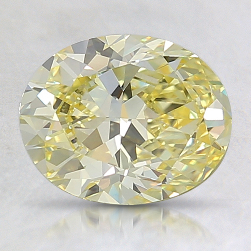 1.63 Ct. Fancy Yellow Oval Lab Grown Diamond
