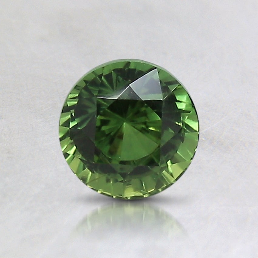 5.5mm Unheated Green Round Sapphire