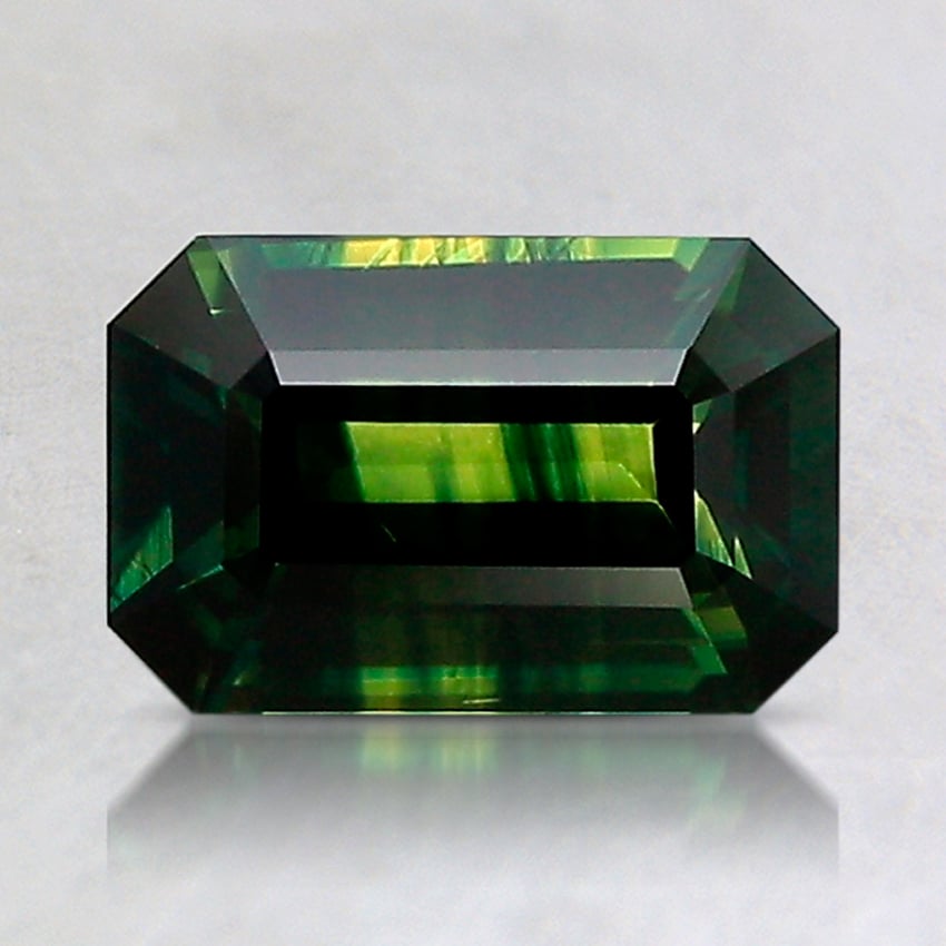 7.9x5.1mm Unheated Bi-Color Emerald Australian Sapphire