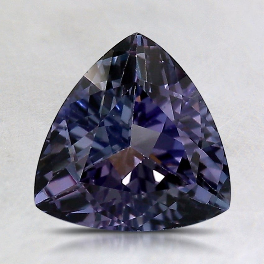 7.6x7.5mm Unheated Parti-Color Trillion Tanzanite