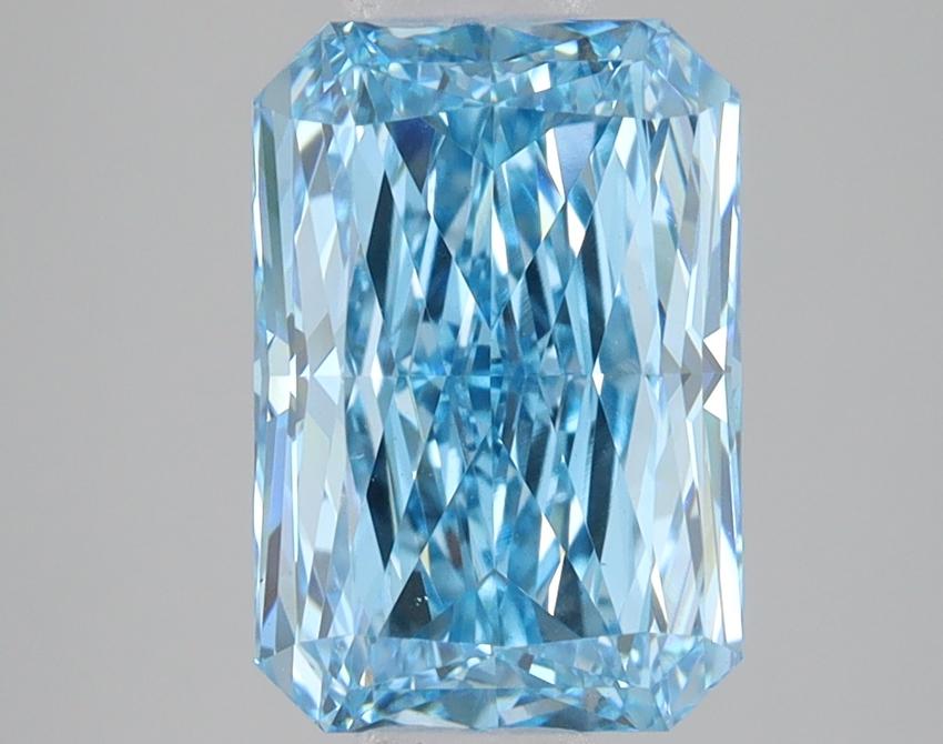 3.06 Ct. Fancy Vivid Blue Radiant Lab Grown Diamond