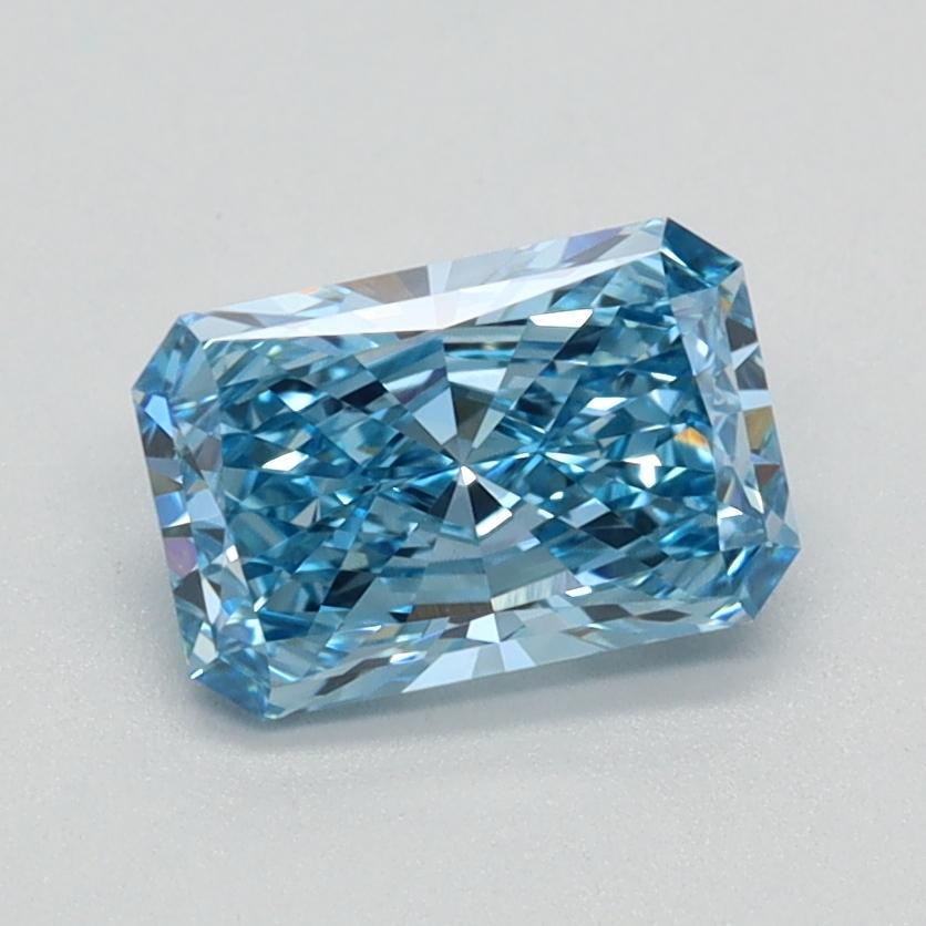 0.93 Ct. Fancy Vivid Blue Radiant Lab Grown Diamond