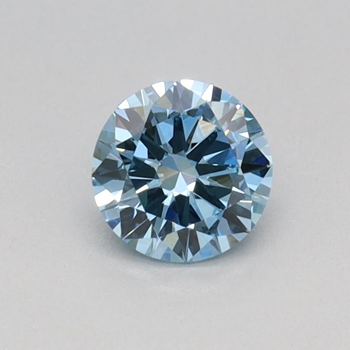 0.29 Ct. Fancy Vivid Blue Round Lab Grown Diamond