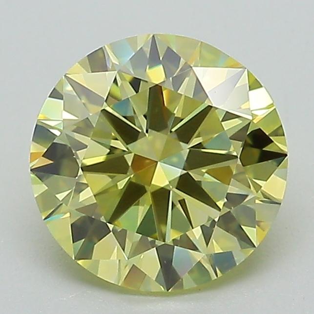1.52 Ct. Fancy Intense Yellow Round Lab Grown Diamond