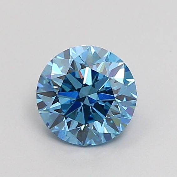 1.02 Ct. Fancy Vivid Blue Round Lab Grown Diamond