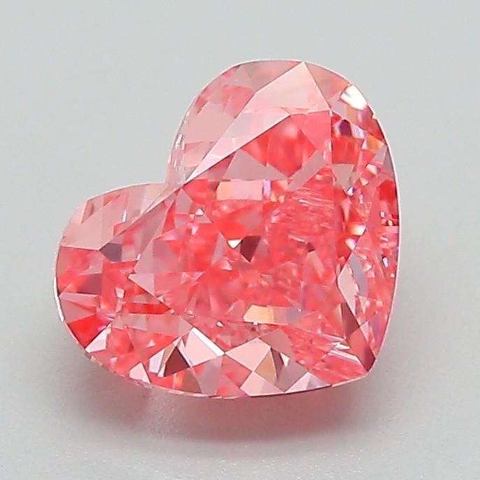 1.68 Ct. Fancy Vivid Pink Heart Lab Grown Diamond