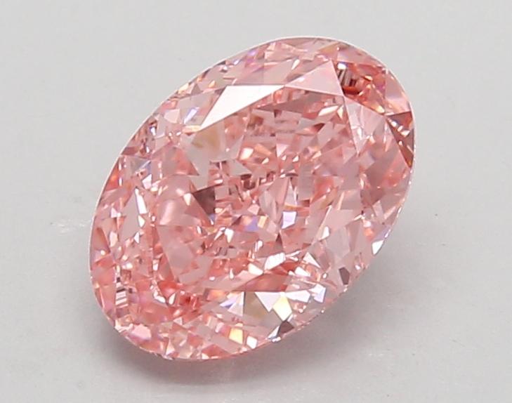 1.53 Ct. Fancy Vivid Pink Oval Lab Grown Diamond