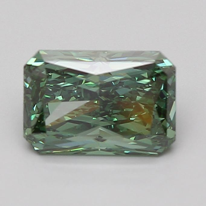 2.04 Ct. Fancy Vivid Green Radiant Lab Grown Diamond
