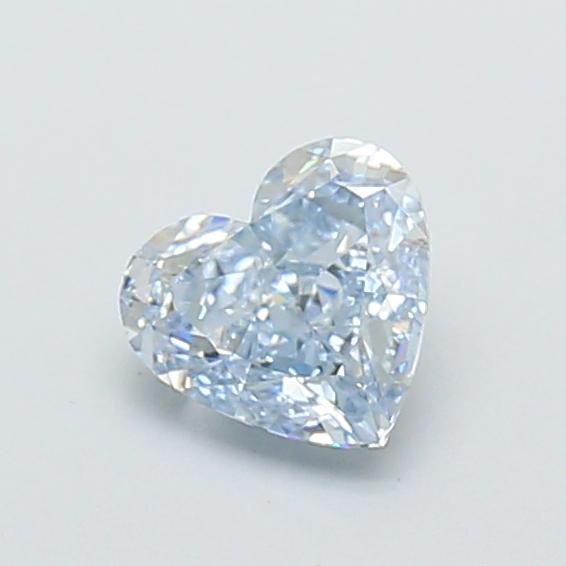 1.08 Ct. Fancy Intense  Blue Heart Lab Grown Diamond