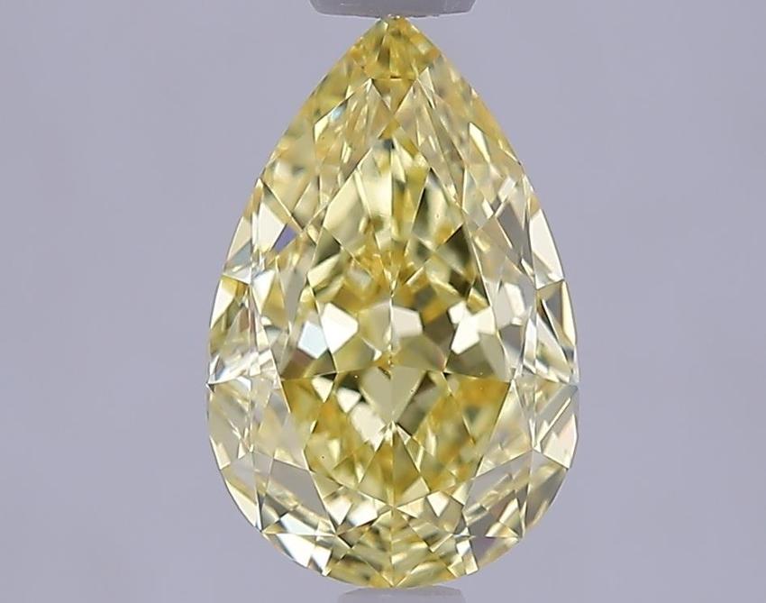 2.09 Ct. Fancy Intense  Yellow Pear Lab Grown Diamond