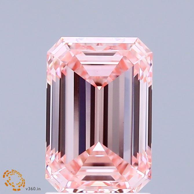 2.04 Ct. Fancy Intense Pink Emerald Lab Grown Diamond