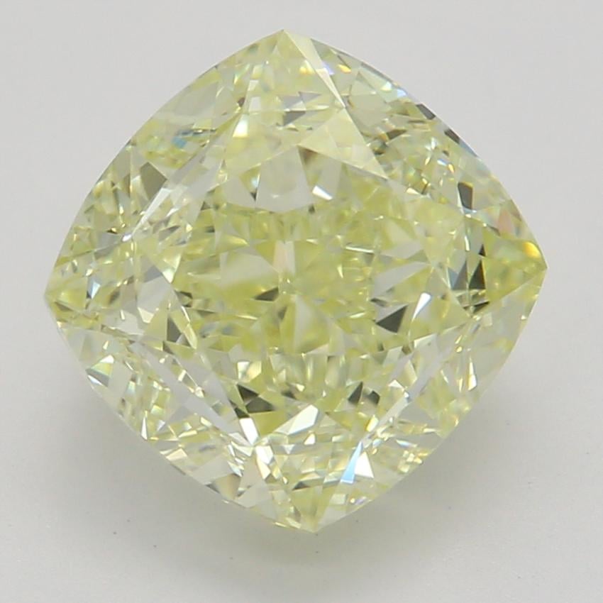 2.03 Ct. Fancy Light Yellow Cushion Diamond