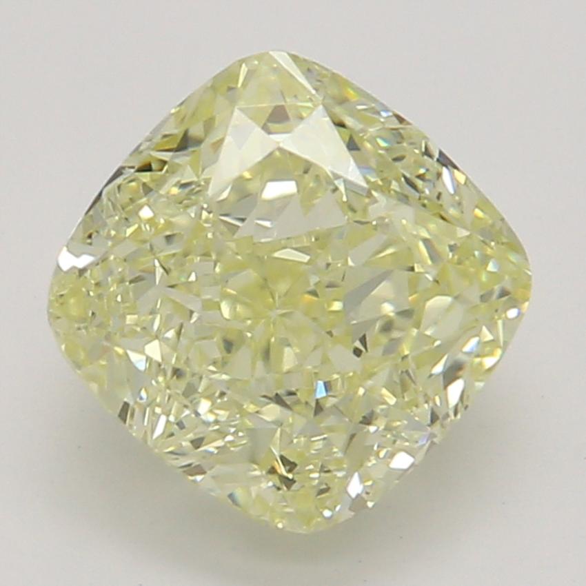 1.07 Ct. Fancy Light Yellow Cushion Diamond