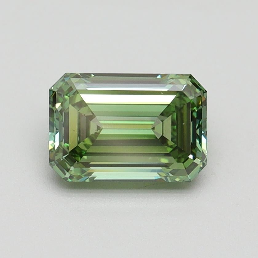 1.03 Ct. Fancy Vivid Pacific Green Emerald Lab Grown Diamond