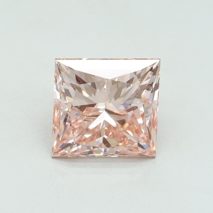 5.03 Ct. Fancy Vivid Pink Princess Lab Grown Diamond
