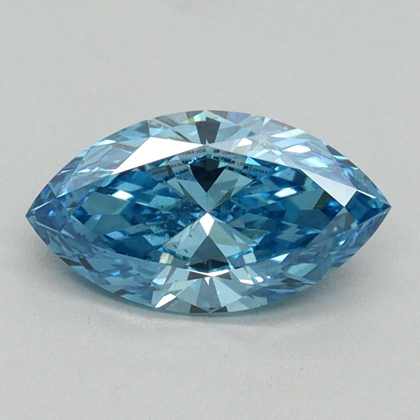 1.01 Ct. Fancy Vivid Blue Marquise Lab Grown Diamond