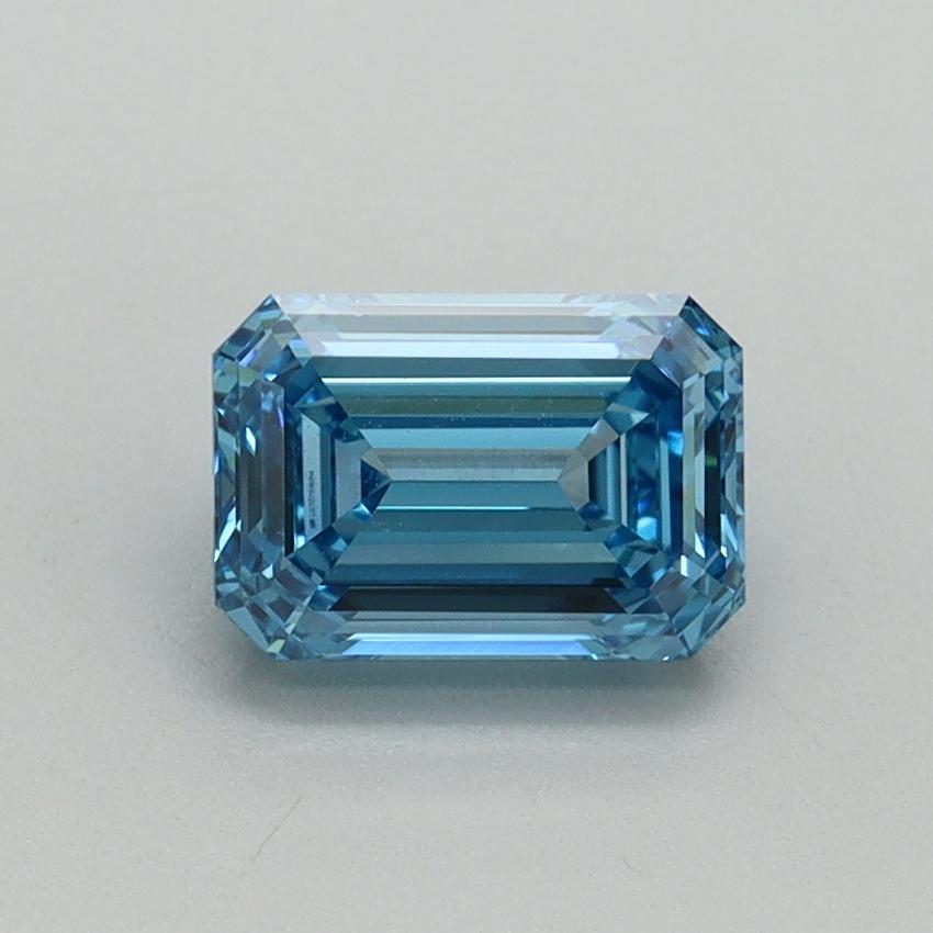 1.10 Ct. Fancy Vivid Blue Emerald Lab Grown Diamond