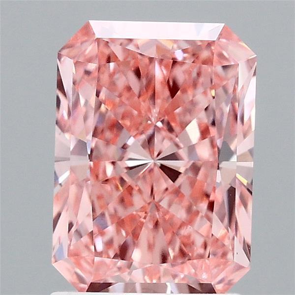 1.81 Ct. Fancy Vivid  Pink Radiant Lab Grown Diamond