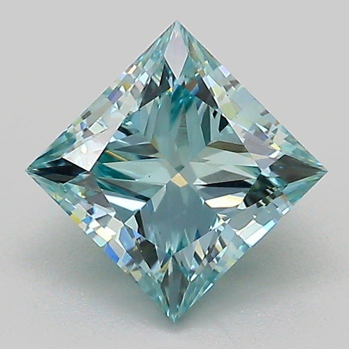 1.52 Ct. Fancy Intense  Green Princess Lab Grown Diamond