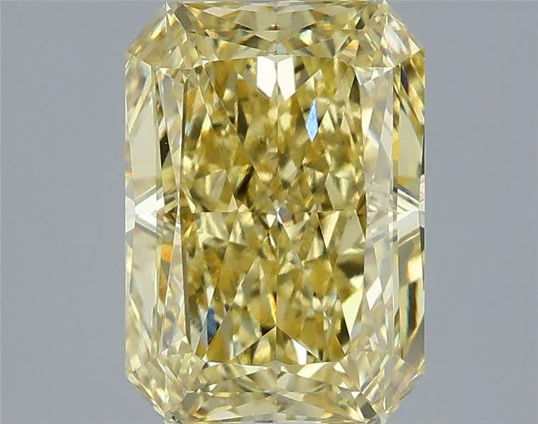 2.55 Ct. Fancy Intense  Yellow Radiant Lab Grown Diamond