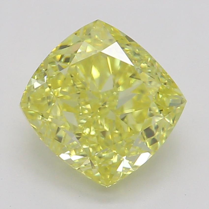 1.00 Ct. Fancy Vivid Yellow Cushion Diamond