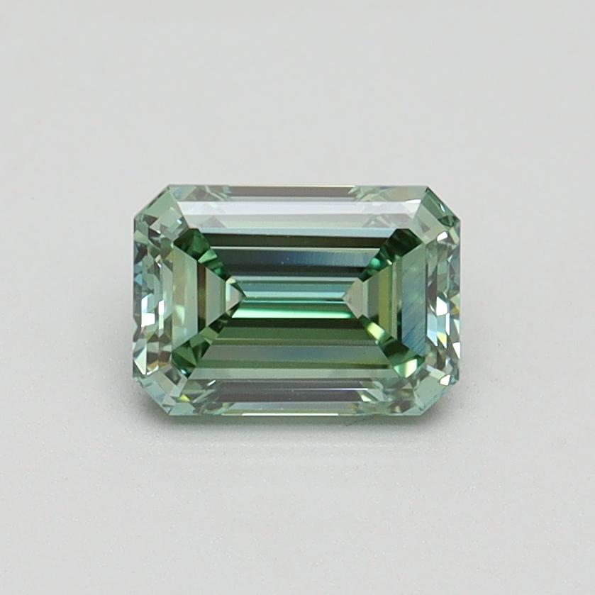 0.80 Ct. Fancy Intense Green Emerald Lab Grown Diamond