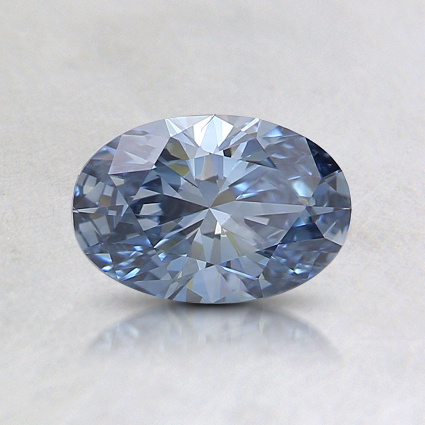 0.57 Ct. Fancy Intense Blue Oval Lab Grown Diamond