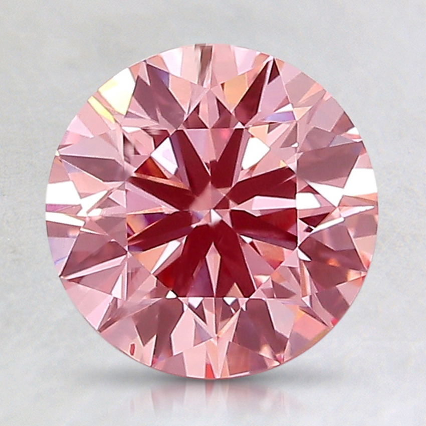 1.67 Ct. Fancy Intense Pink Round Lab Created Diamond
