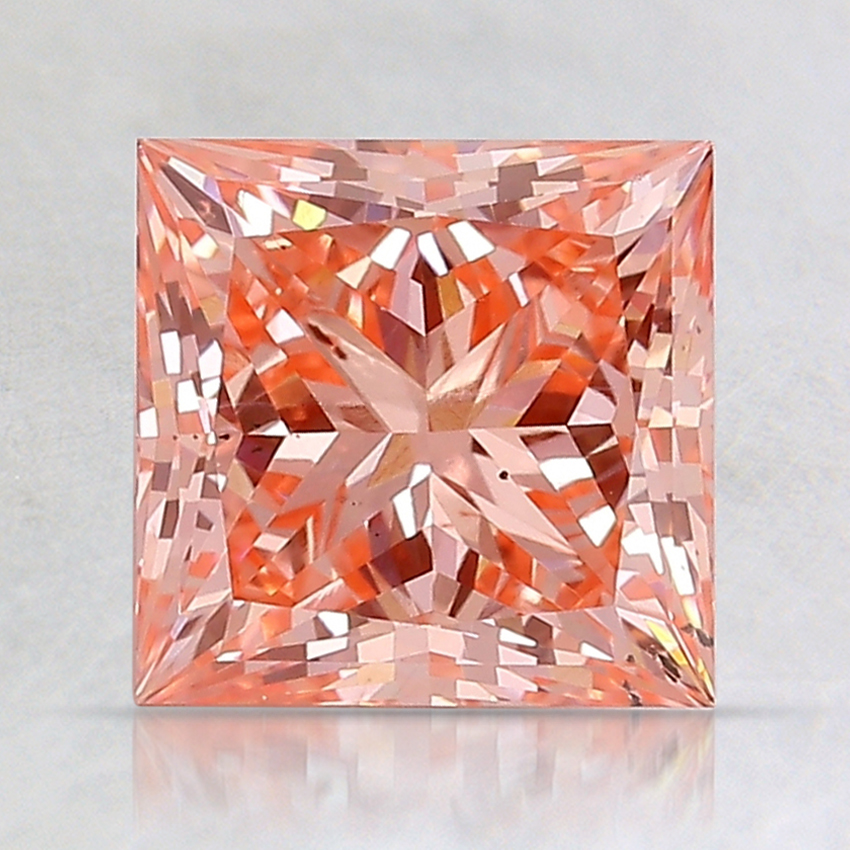 2.30 Ct. Fancy Intense Pink Princess Lab Created Diamond