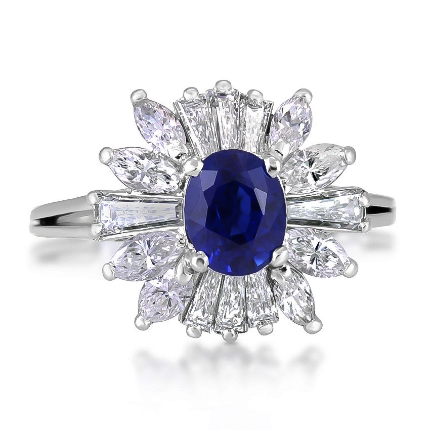 Art Deco Sapphire Vintage Ring | Jaunie | Brilliant Earth