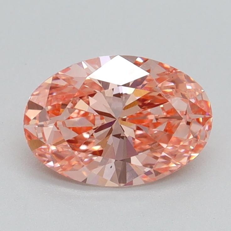 1.02 Ct. Fancy Vivid Pink Oval Lab Grown Diamond