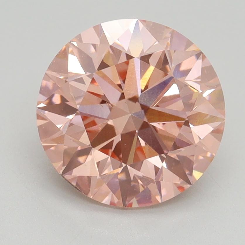 2.50 Ct. Fancy Intense Pink Round Lab Grown Diamond