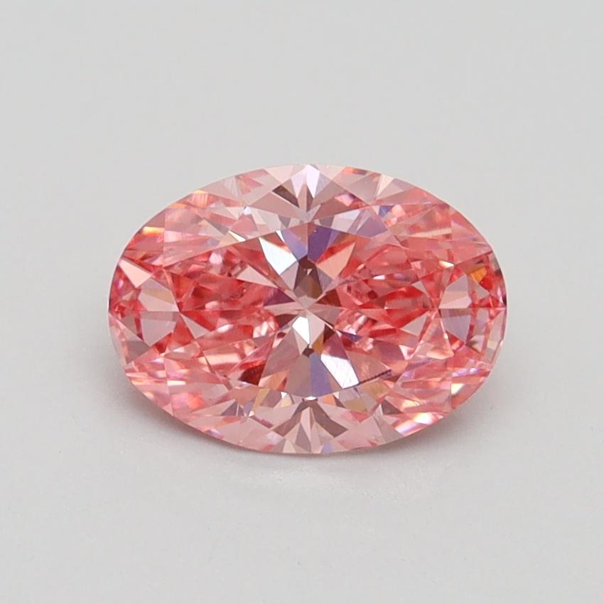 1.05 Ct. Fancy Vivid Pink Oval Lab Grown Diamond