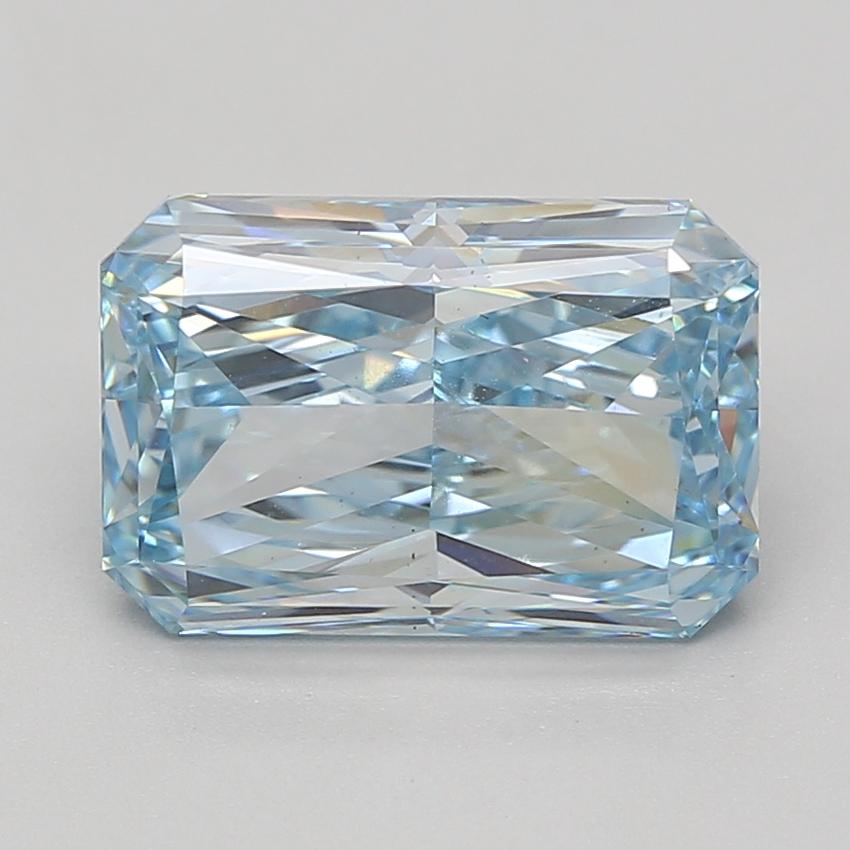 5.07 Ct. Fancy Vivid Blue Radiant Lab Grown Diamond