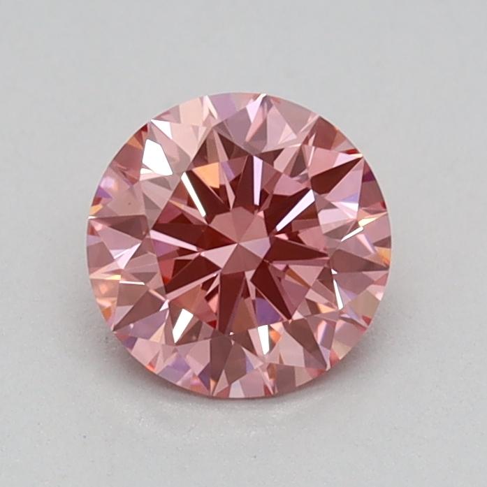 0.52 Ct. Fancy Vivid Pink Round Lab Grown Diamond