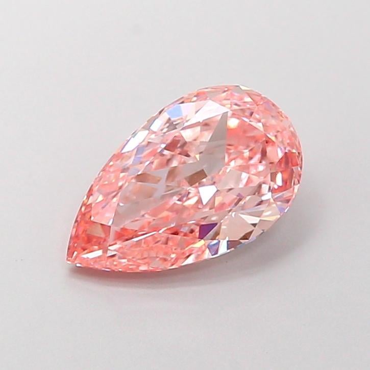 1.57 Ct. Fancy Vivid Pink Pear Lab Grown Diamond