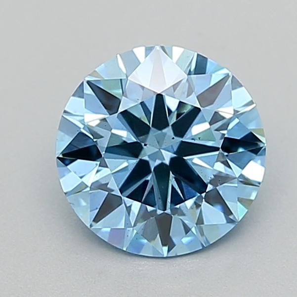 1.00 Ct. Fancy Vivid  Blue Round Lab Grown Diamond