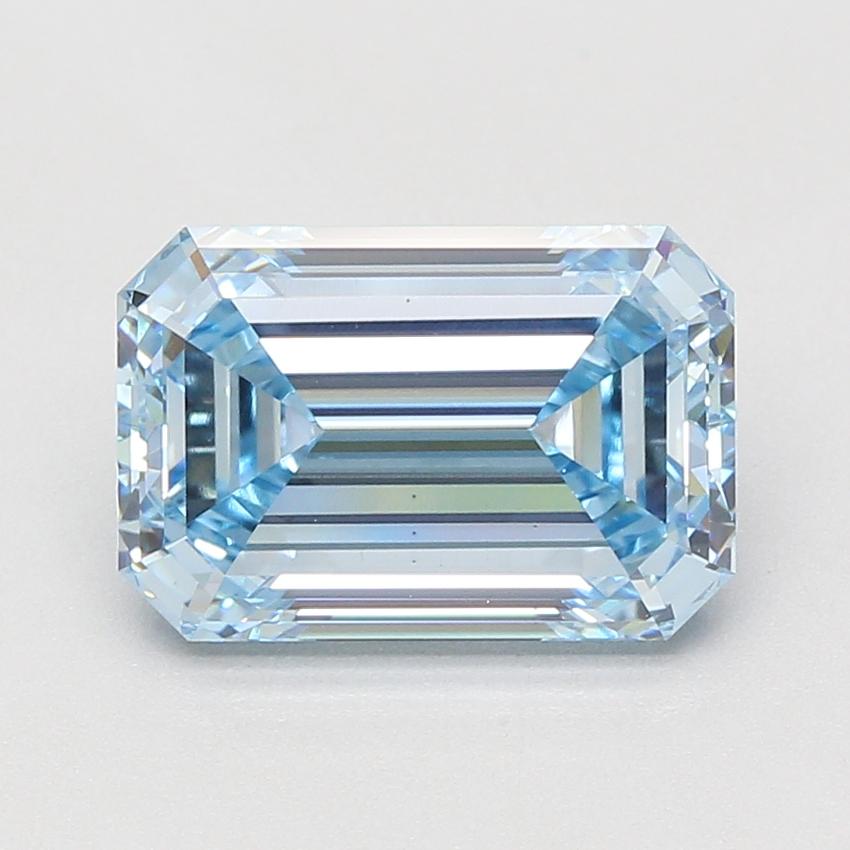 5.03 Ct. Fancy Intense Blue Emerald Lab Grown Diamond