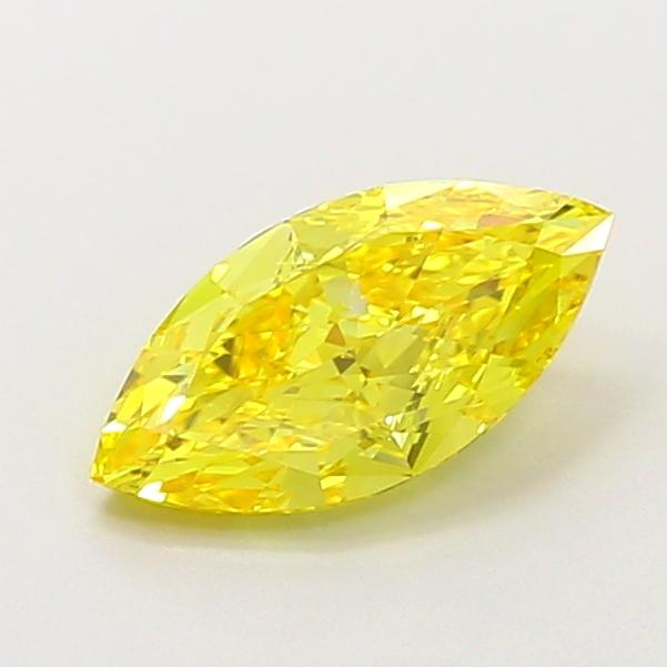 1.02 Ct. Fancy Vivid  Yellow Marquise Lab Grown Diamond