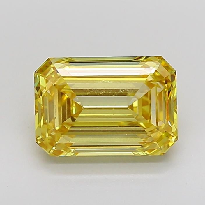 5.03 Ct. Fancy Intense Yellow Emerald Lab Grown Diamond