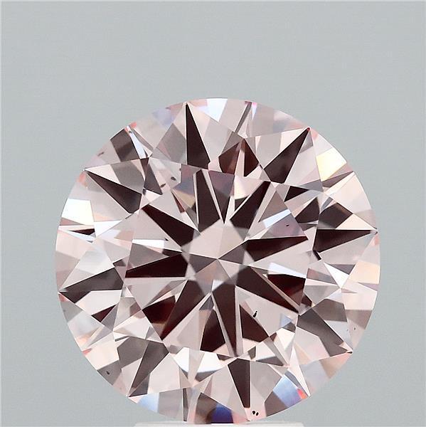 5.39 Ct. Fancy Pink Round Lab Grown Diamond