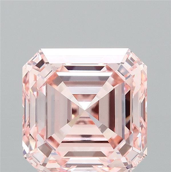 3.27 Ct. Fancy Intense Pink Asscher Lab Grown Diamond