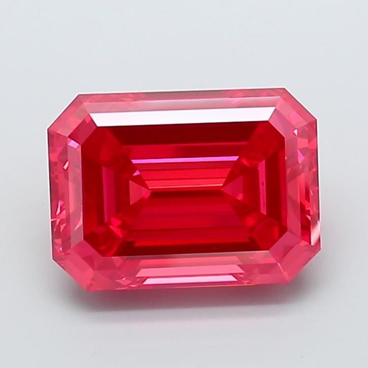 9.35 Ct. Fancy Vivid Red Emerald Lab Grown Diamond