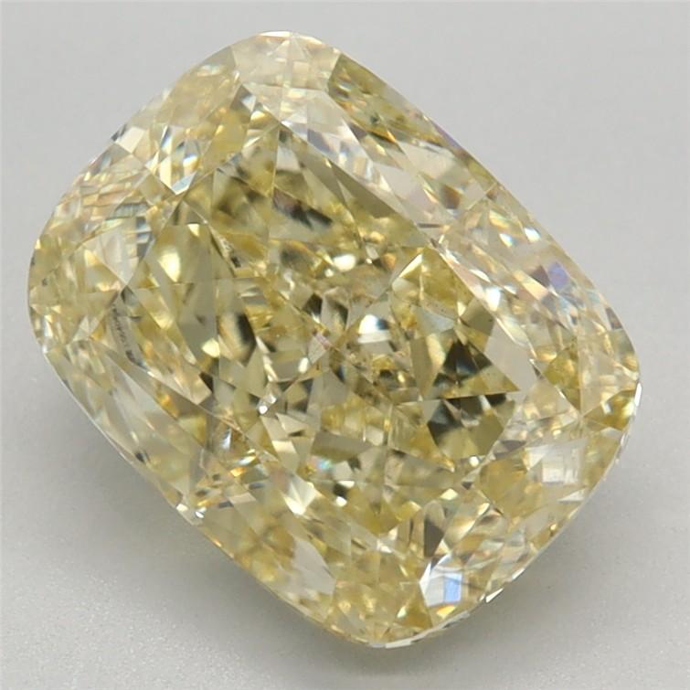 2.90 Ct. Fancy Intense Yellow Cushion Lab Grown Diamond