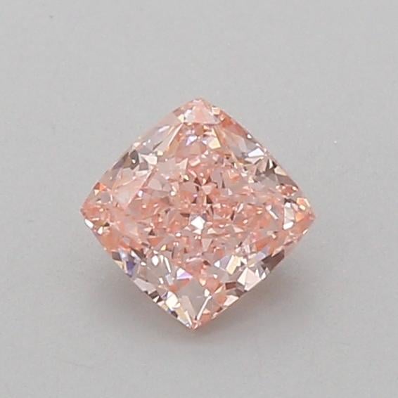0.58 Ct. Fancy Vivid Pink Cushion Lab Grown Diamond