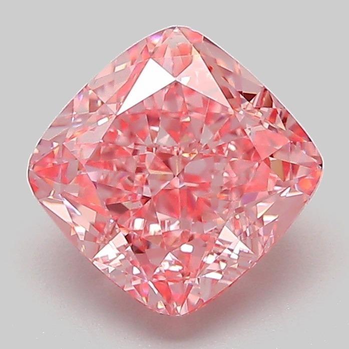 2.09 Ct. Fancy Vivid Pink Cushion Lab Grown Diamond