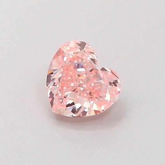 0.39 Ct. Fancy Intense  Pink Heart Lab Grown Diamond
